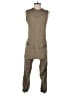 Greylin 100% Viscose Solid Brown Jumpsuit Size S - photo 2