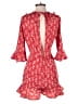 Topshop 100% Polyester Red Romper Size 6 - photo 2