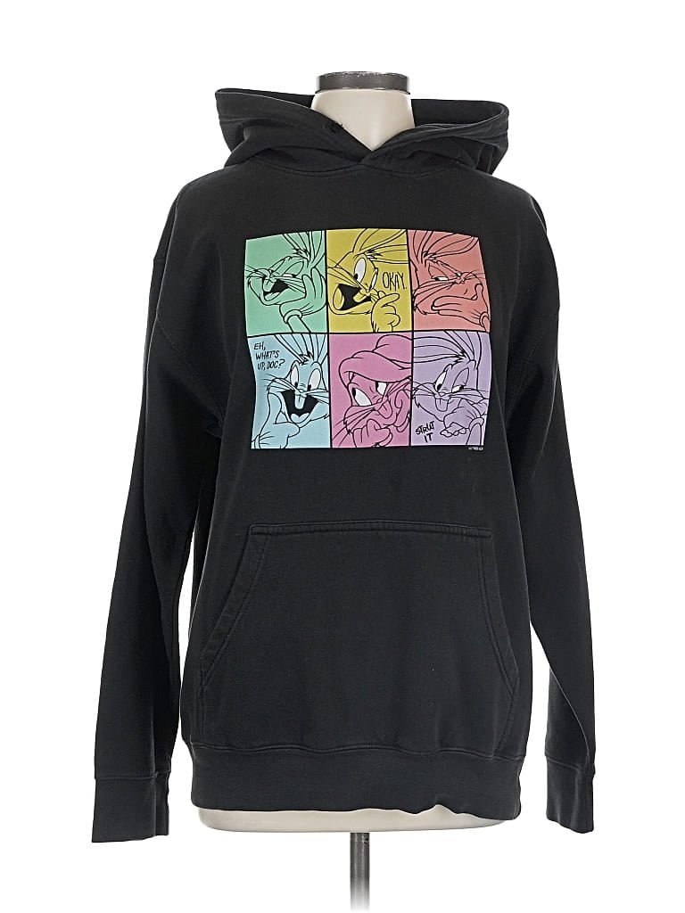 Pre-owned Unbranded Pullover Hoodie In Black