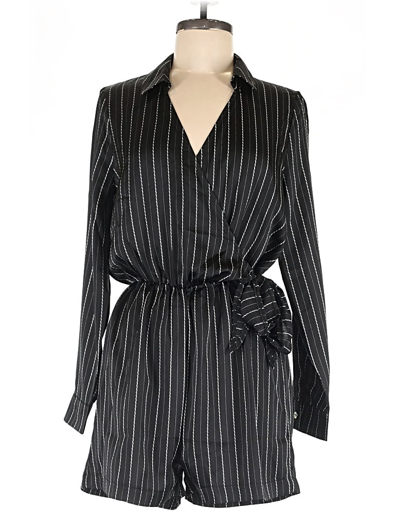 Pre-owned Allie Rose Romper In Black