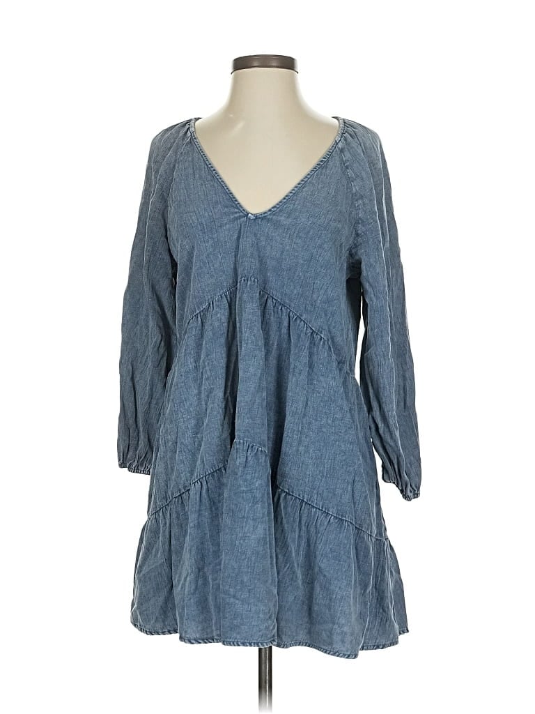 Pre-owned Impressions Casual Dress In Blue