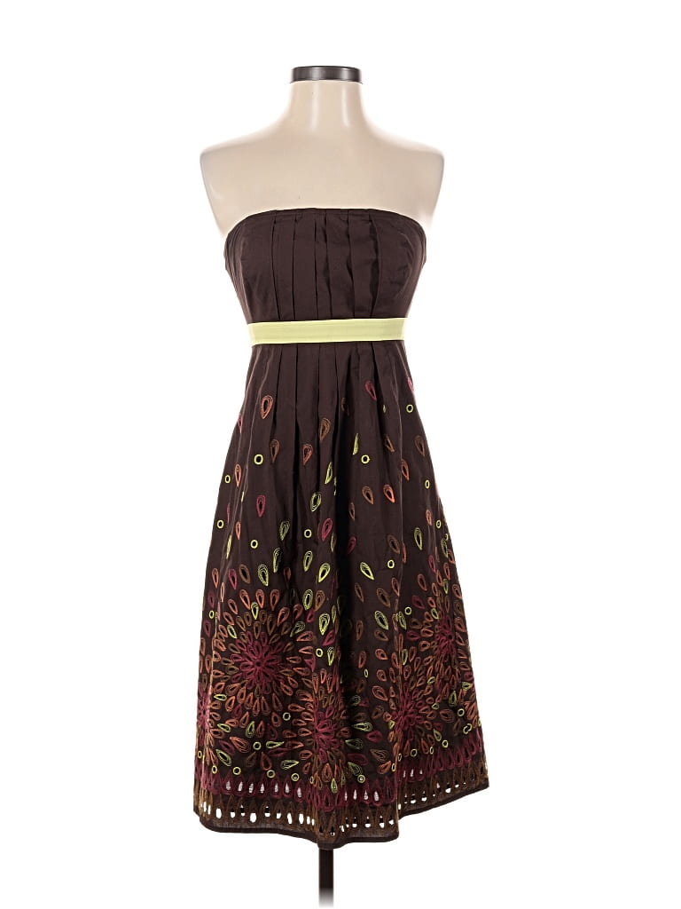 Pre-owned Tabitha Cocktail Dress In Brown