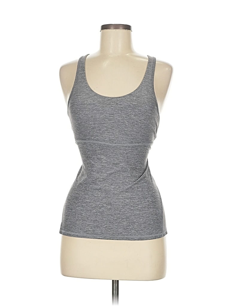 Pre-owned Lululemon Athletica Active Tank Top In Gray