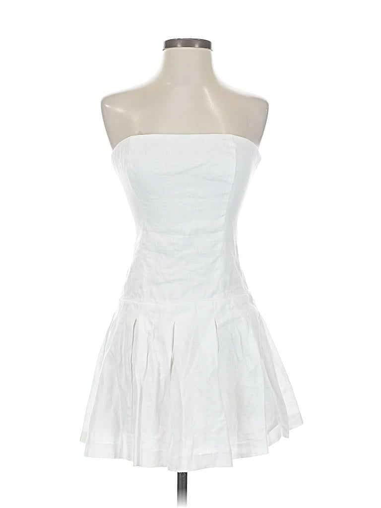 Pre-owned Reformation Cocktail Dress In White