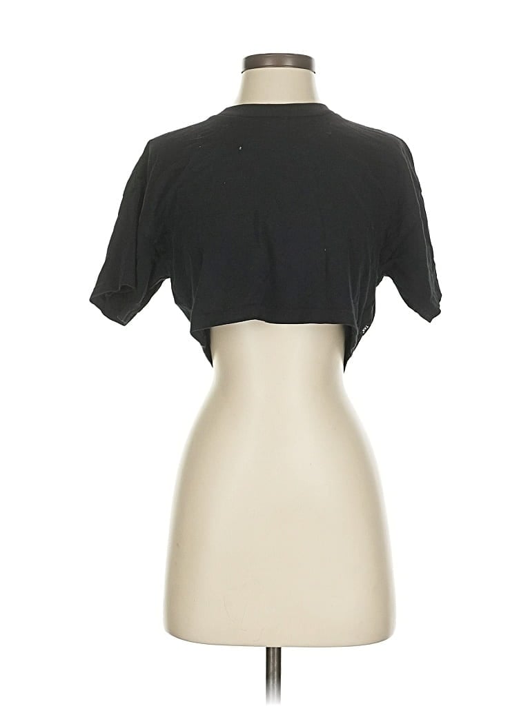 Pre-owned Tna Short Sleeve Turtleneck In Black