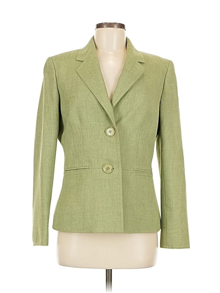 Pre-owned Kasper Blazer Jacket In Green