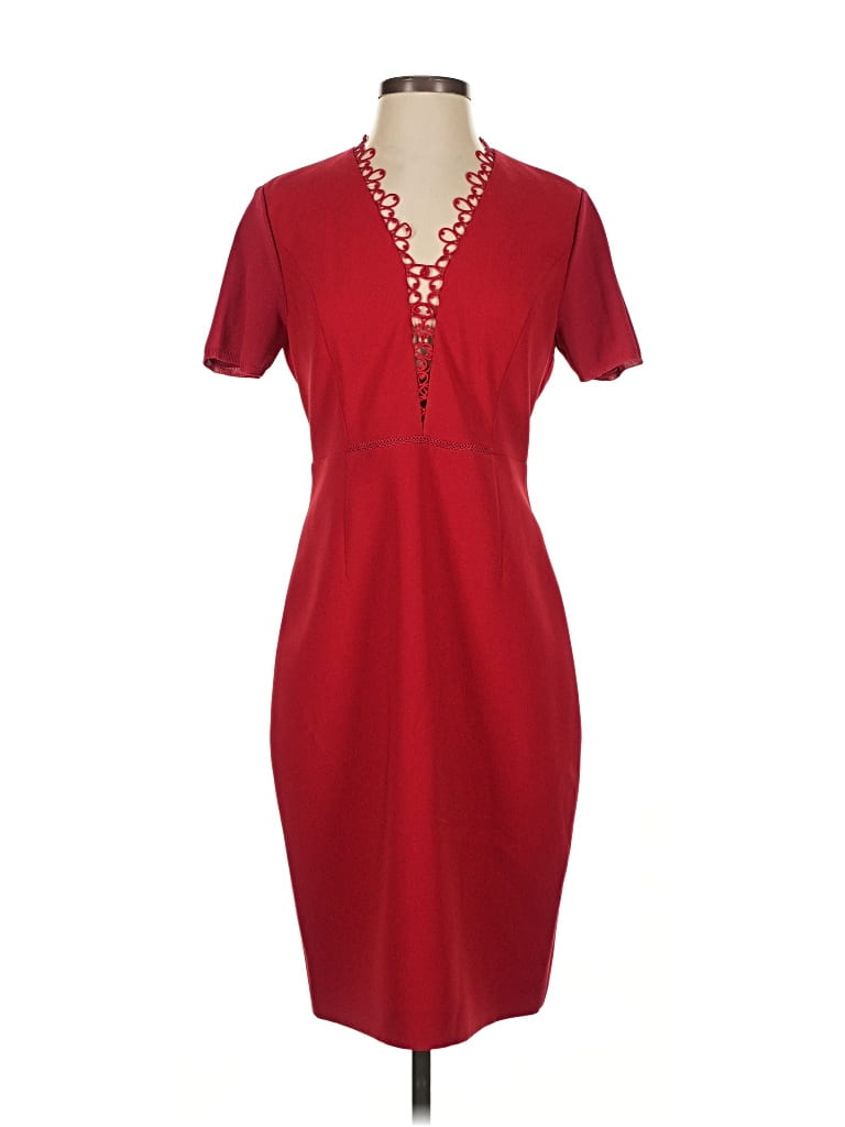 Pre-owned Elie Tahari Casual Dress In Red