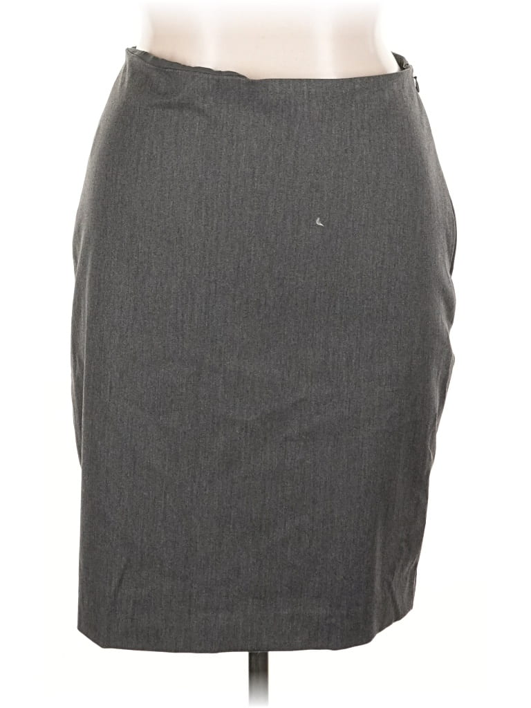 Pre-owned Express Formal Skirt In Gray