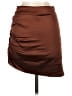 Cider Solid Brown Casual Skirt Size XS - photo 2