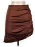 Cider Solid Brown Casual Skirt Size XS - photo 1