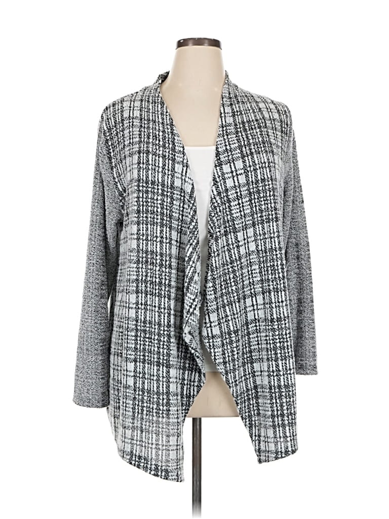 Pre-owned Style & Co Cardigan Sweater In Gray