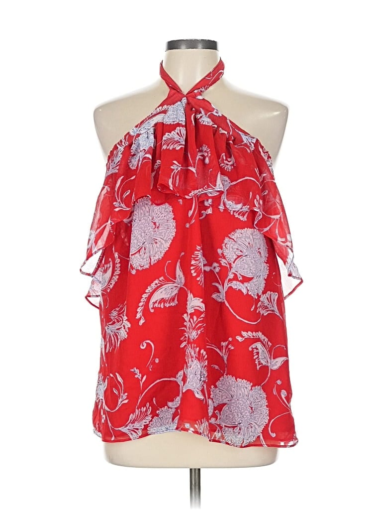 Pre-owned Tommy Hilfiger Sleeveless Blouse In Red