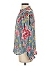 Ann Taylor LOFT 100% Polyester Floral Blue Long Sleeve Blouse Size XS - photo 5
