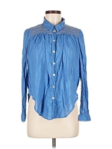 Wrap Long Sleeve Blouse (view 1)