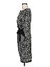 Taylor Animal Print Gray Cocktail Dress Size 6 - photo 5