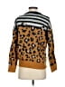 Ella Moss 100% Acrylic Animal Print Brown Pullover Sweater Size XS - photo 2