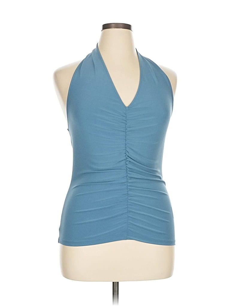 Pre-owned By Anthropologie Sleeveless Blouse In Blue