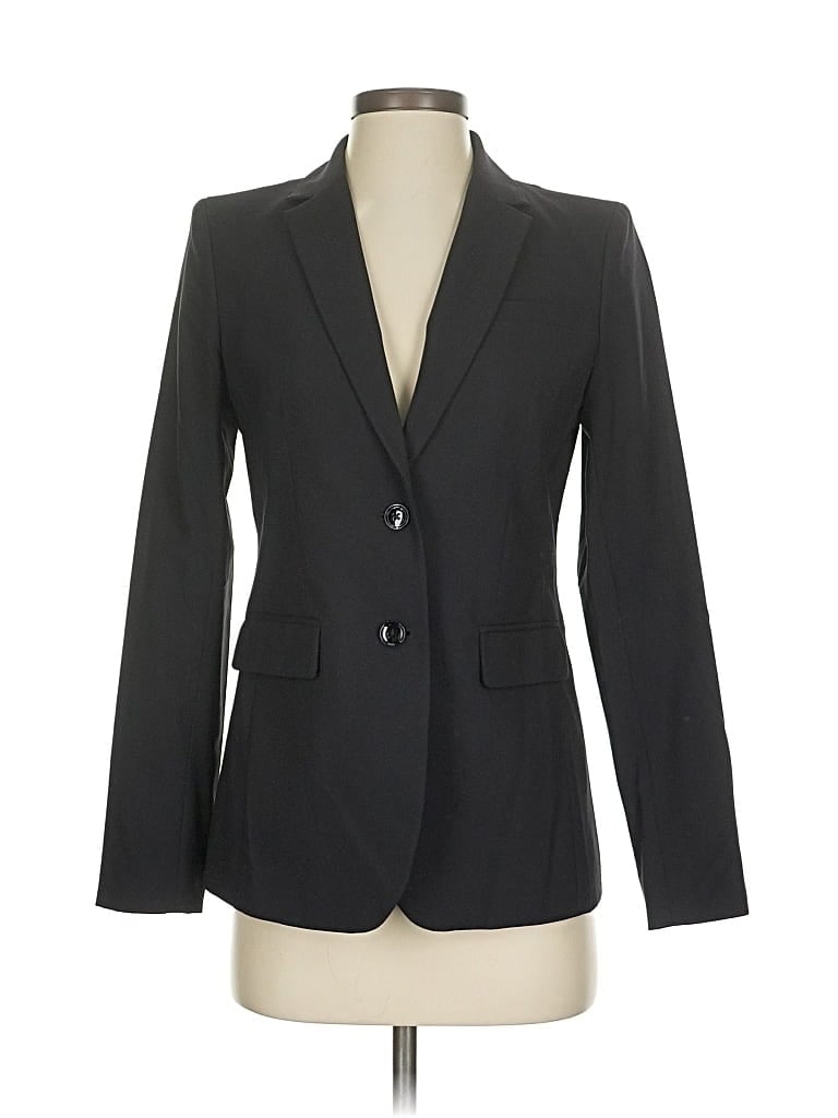 Pre-owned Banana Republic Wool Blazer Jacket In Black