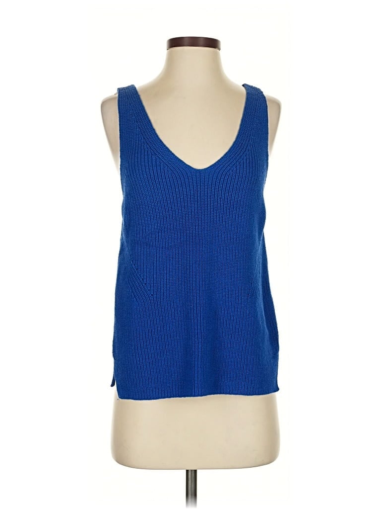 Pre-owned Ann Taylor Loft Pullover Sweater In Blue