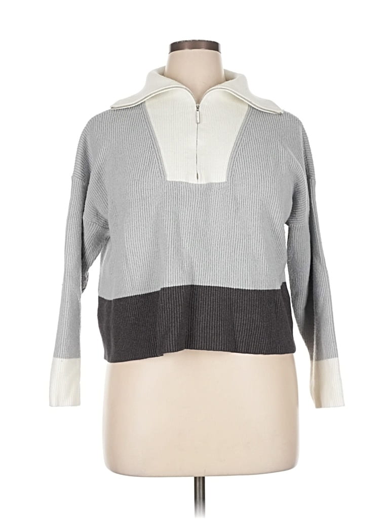 Pre-owned Marc New York Andrew Marc Pullover Sweater In Gray