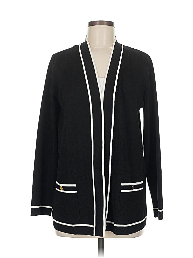 Anne Klein Cardigan Sweater In Black