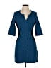 Le Chateau Polka Dots Blue Casual Dress Size S - photo 1