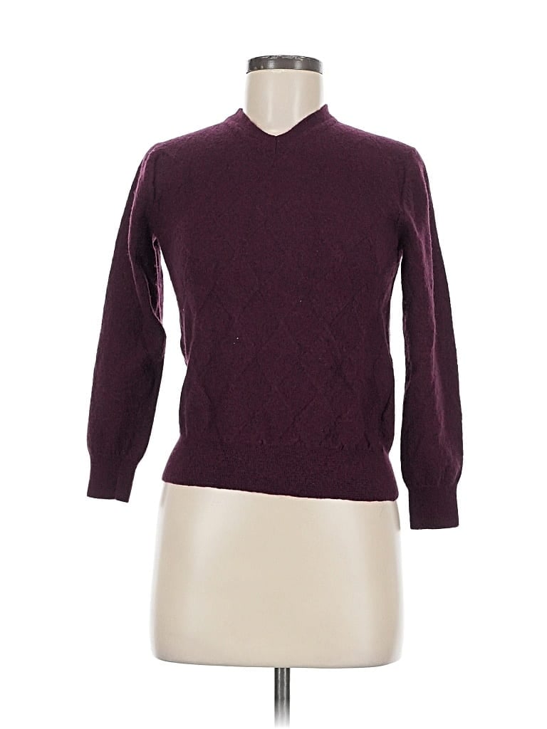 Pre-owned Alfani Pullover Sweater In Burgundy