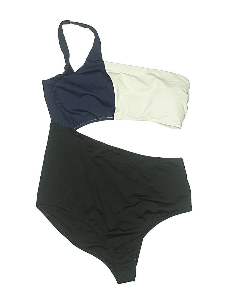 Pre-owned Athleta One Piece Swimsuit In Green