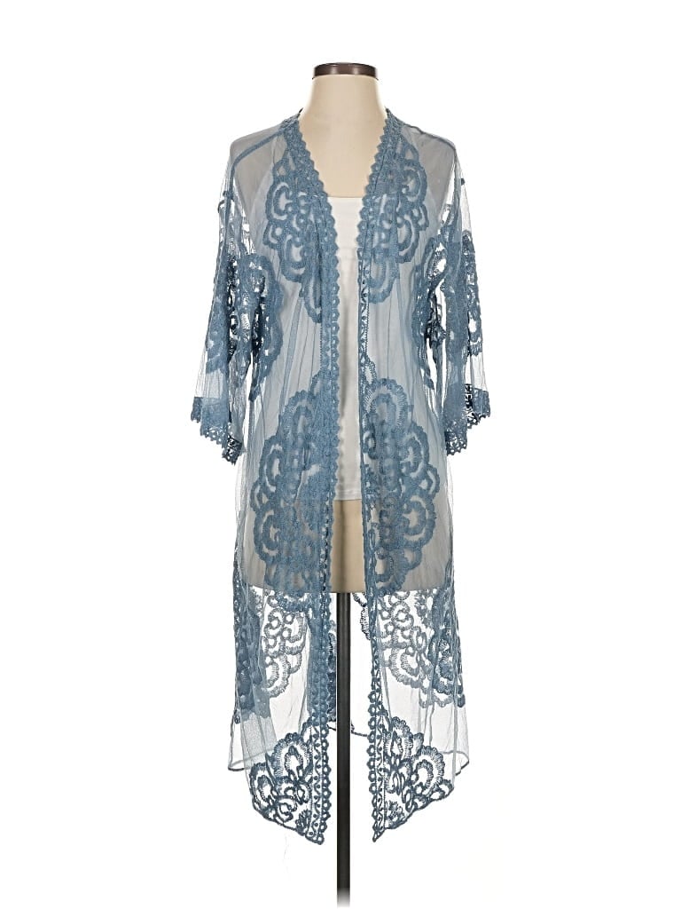 Pre-owned Vince Camuto Kimono In Blue