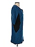 Le Chateau Polka Dots Blue Casual Dress Size S - photo 4