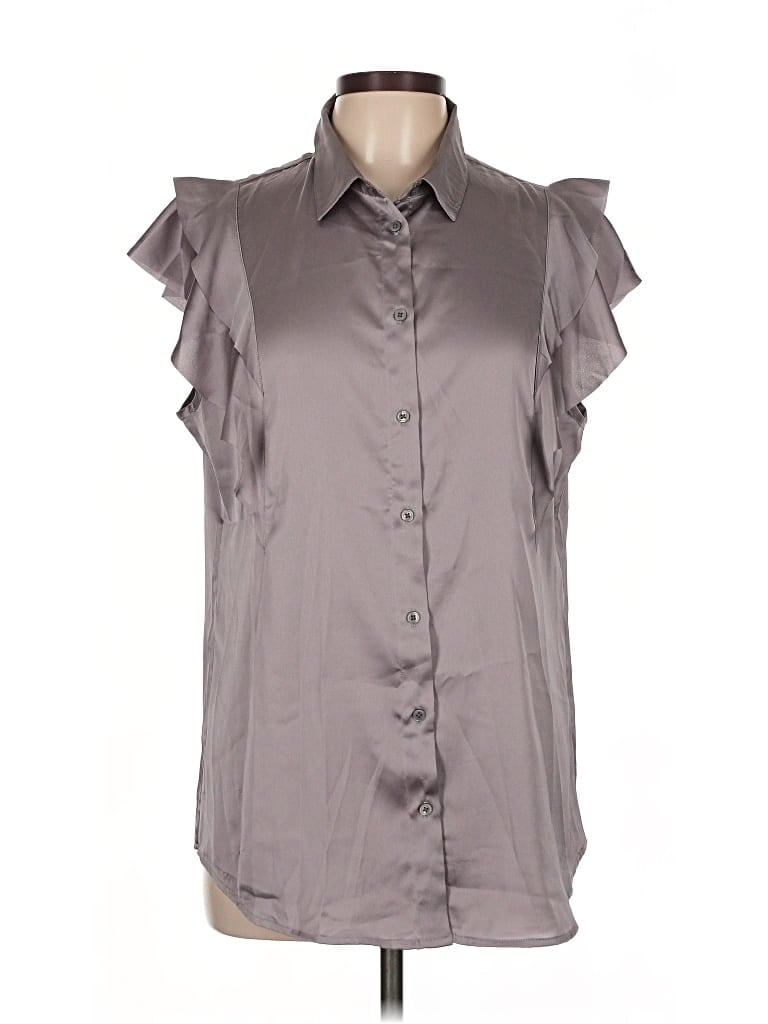 Pre-owned Banana Republic Sleeveless Blouse In Gray
