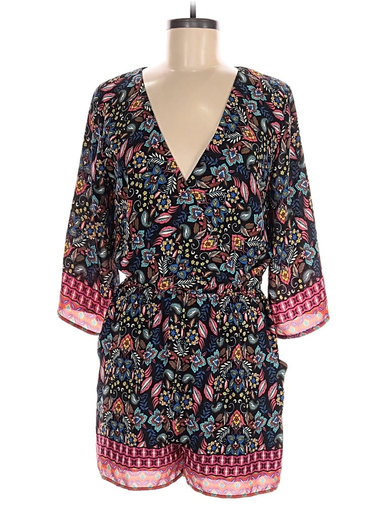 Pre-owned Everly Romper In Red