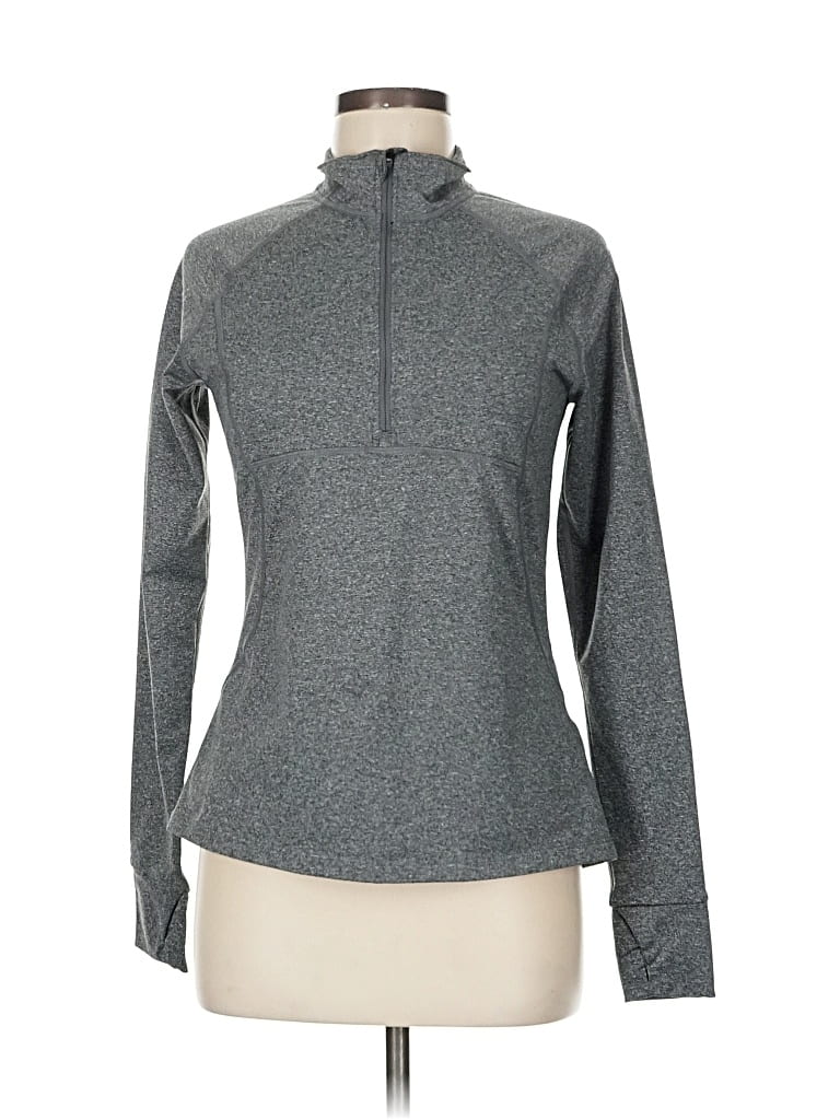 Pre-owned Natural Reflections Long Sleeve T-shirt In Gray