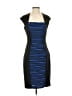 Jax Stripes Blue Cocktail Dress Size 4 - photo 1
