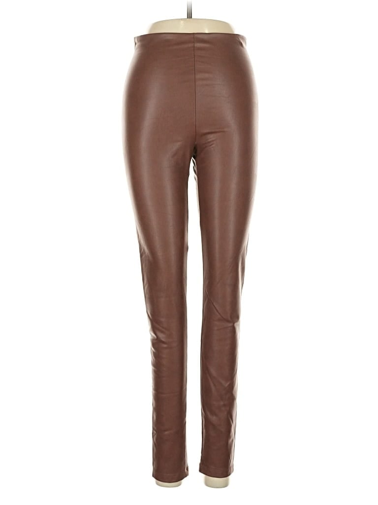 Pre-owned Aqua Leggings In Brown
