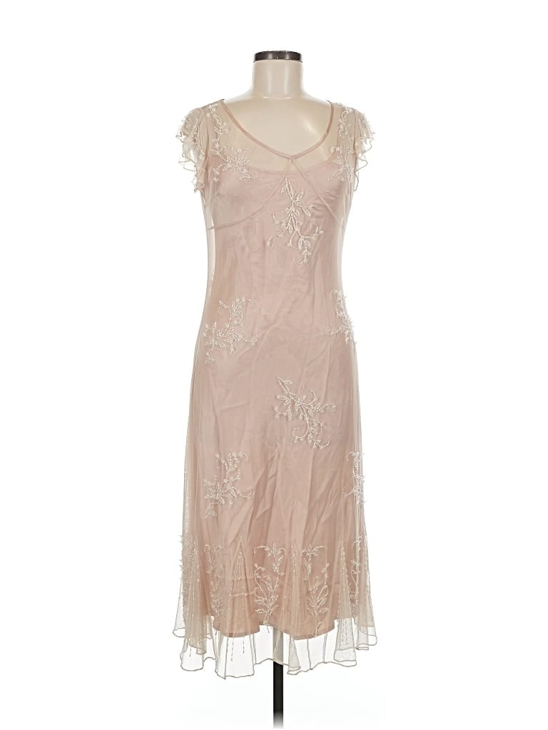 Pre-owned Sue Wong Cocktail Dress In Brown