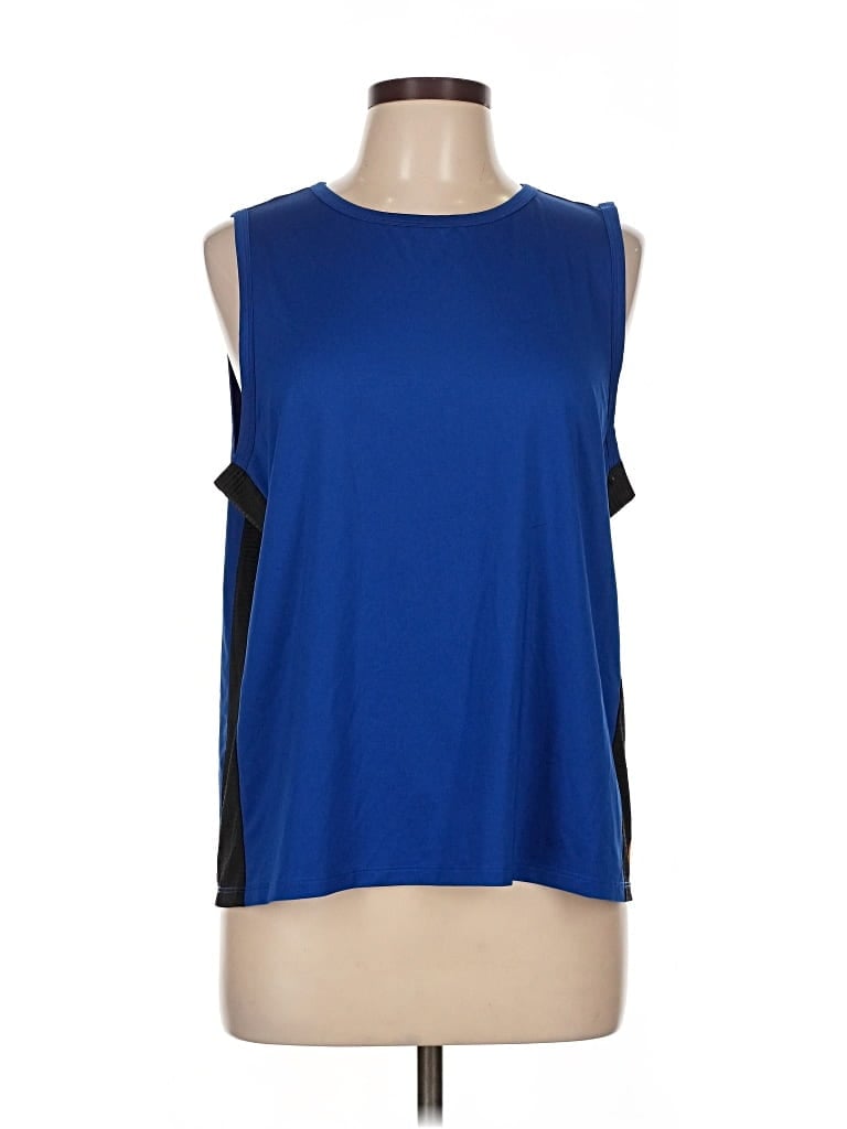 Pre-owned Lucy Sleeveless T-shirt In Blue