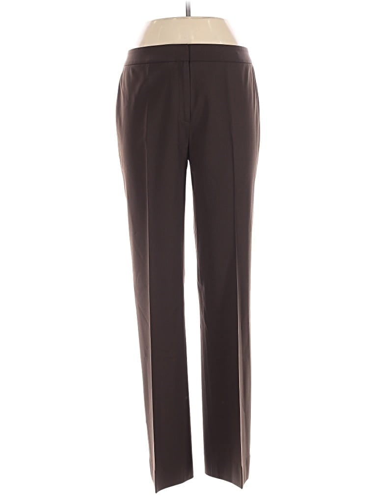 Pre-owned Lafayette 148 Wool Pants In Brown