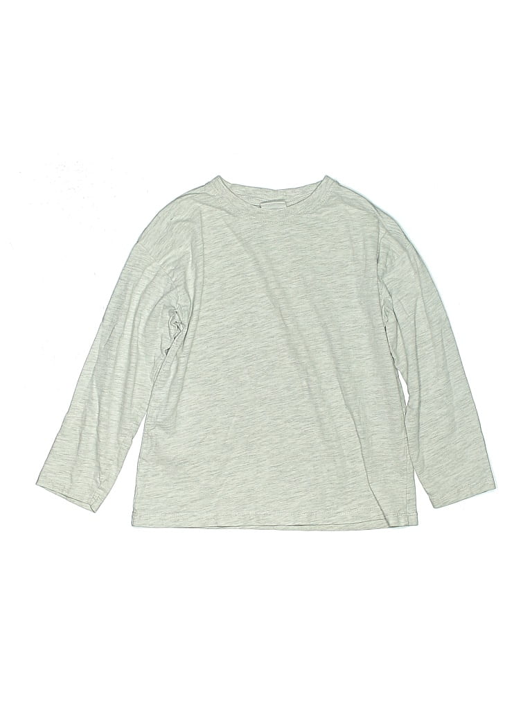 Pre-owned Zara Kids' Long Sleeve T-shirt In Gray