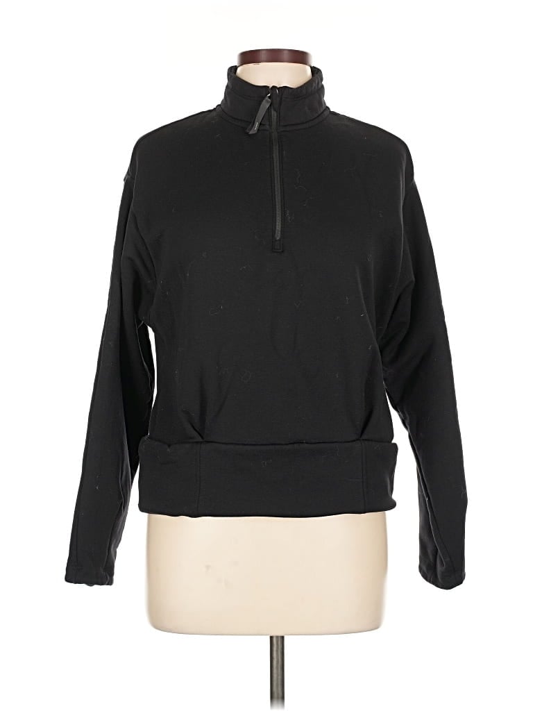 Pre-owned Athleta Pullover Sweater In Black