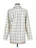 Vineyard Vines 100% Polyester Checkered-gingham Gray Long Sleeve Blouse Size 6 - photo 2