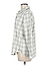 Vineyard Vines 100% Polyester Checkered-gingham Gray Long Sleeve Blouse Size 6 - photo 5