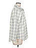 Vineyard Vines 100% Polyester Checkered-gingham Gray Long Sleeve Blouse Size 6 - photo 4
