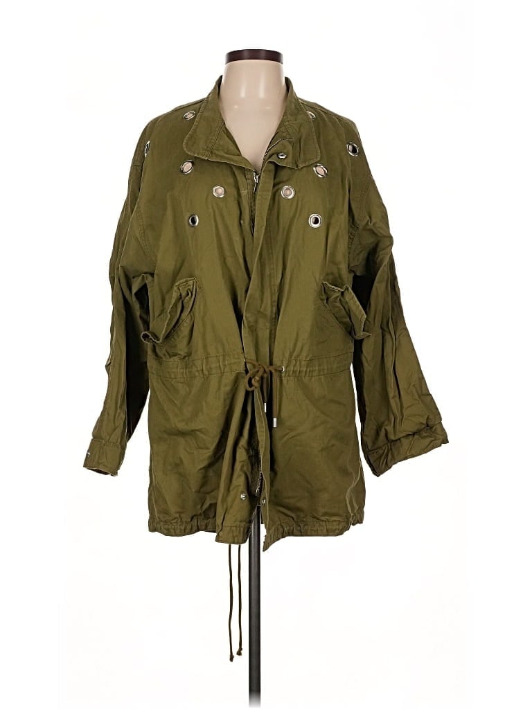 Pre-owned Love Tree Raincoat In Green