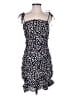 Unbranded 100% Polyester Polka Dots Black Cocktail Dress Size L - photo 1