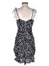 Unbranded 100% Polyester Polka Dots Black Cocktail Dress Size L - photo 2