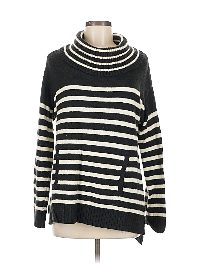 Pre-owned Charter Club Turtleneck Sweater In Black