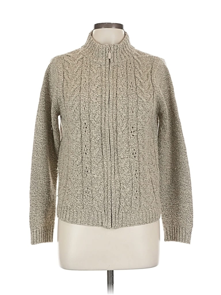 Pre-owned Carol Rose Cardigan Sweater In Gray