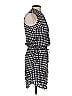 Splendid 100% Rayon Houndstooth Black Casual Dress Size XS - photo 4