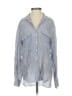 Zara 100% Viscose Stripes Blue Long Sleeve Blouse Size XS - photo 1